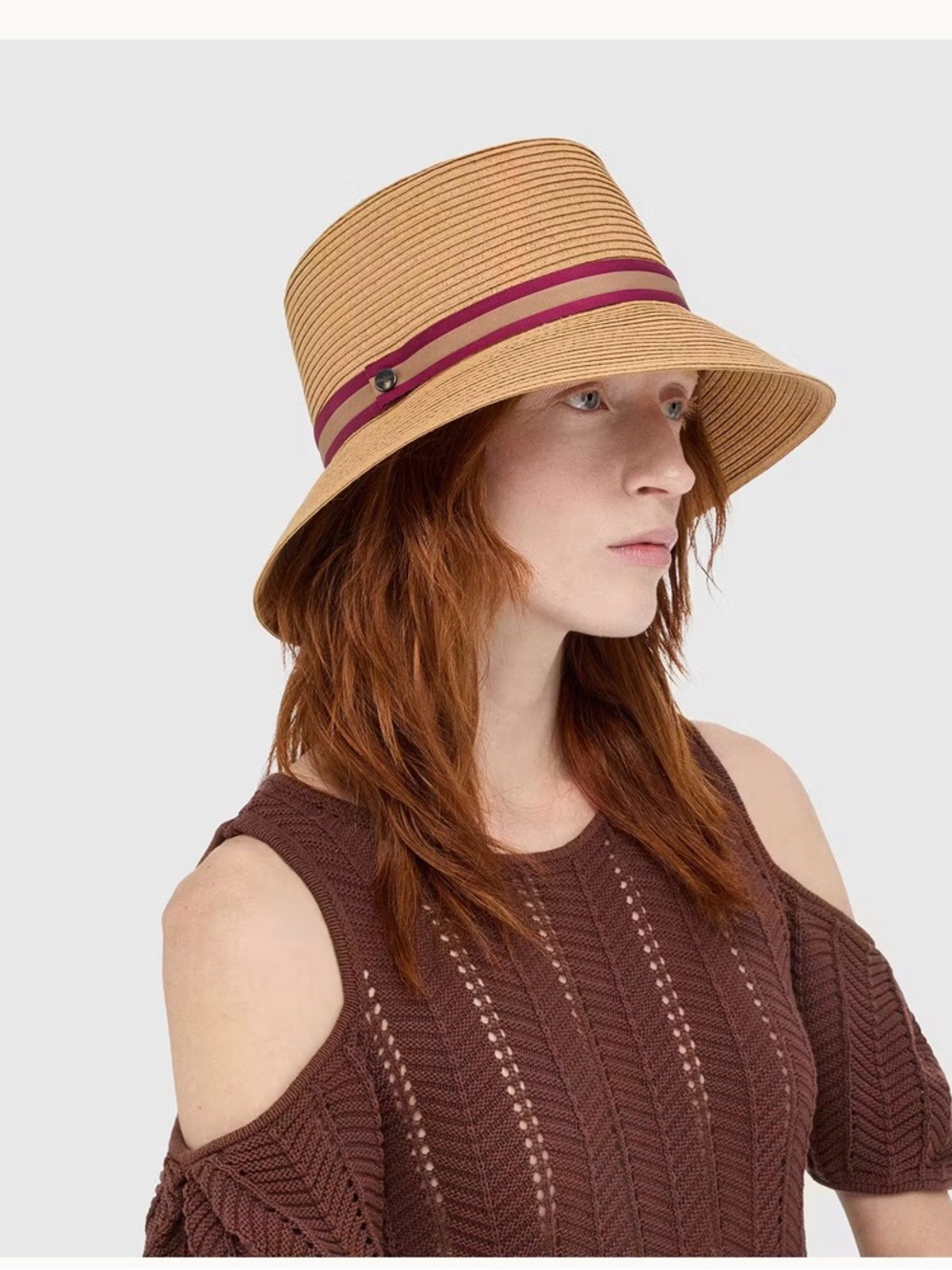 Borsalino Beatrice Rollable Braided Papier Hat